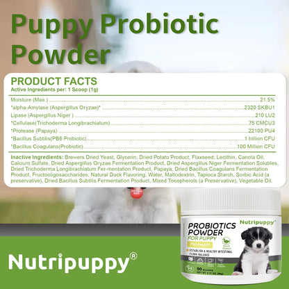 Dog Probiotic Powder Supplement - Supports Digestive